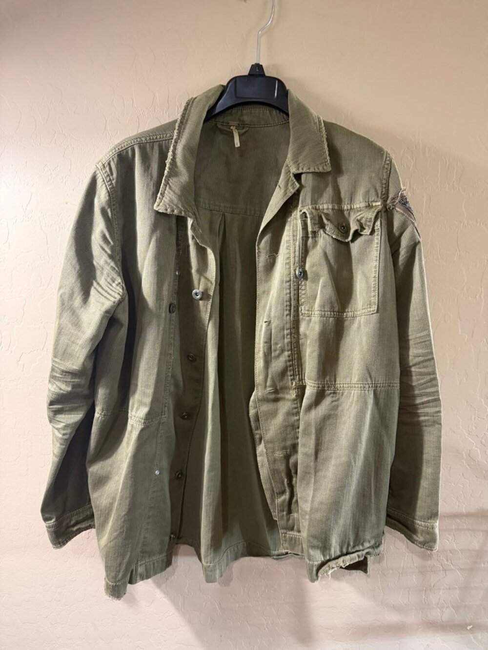 Free People embellished military jacket
